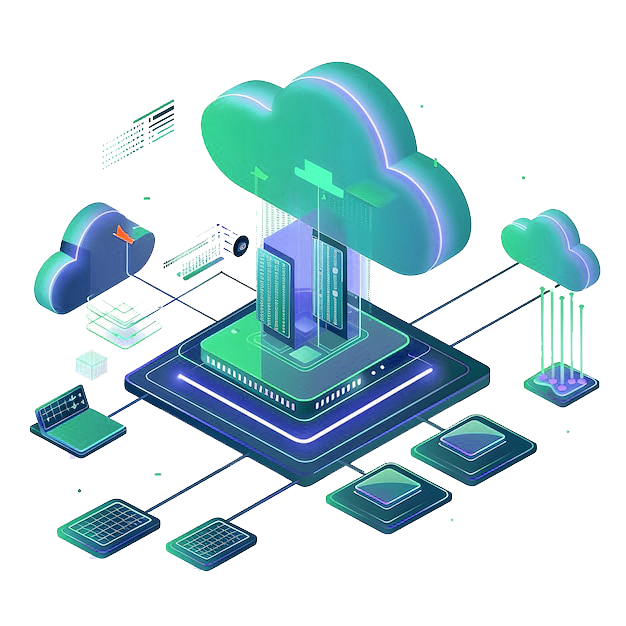 Cloud Computing Technology Concept Isolated2